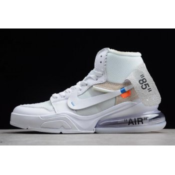 Off-White x Air Jordan 1 High OG x Nike Air Force 270 White White Shoes